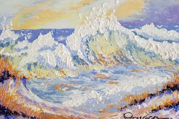 Sand Dunes and Waves (Gifted) - Leo Songco Lion Art